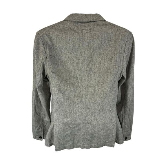 Rag & Bone Blazer Cotton Linen Blend Grey Heather Size 38 Preppy Office Designer - Picture 2 of 13